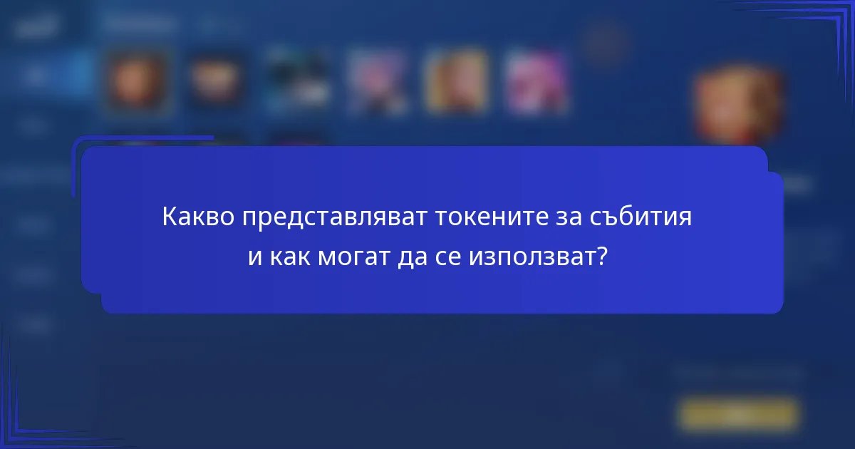 Какво представляват токените за събития и как могат да се използват?